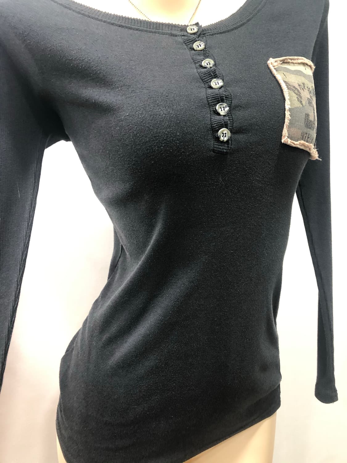 y2k camo patch detail sleeves 상품이미지3