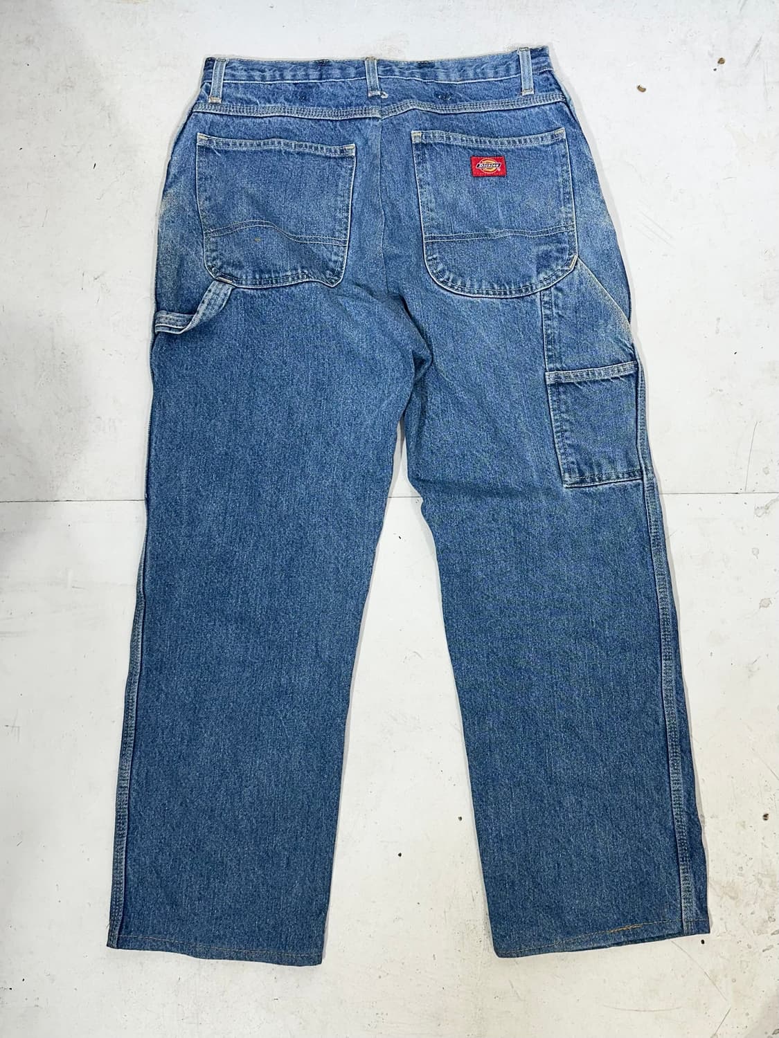 디키즈 중청 와이드 카펜터 워크 팬츠 데님 팬츠 청바지 스케이트 바지 상품이미지5