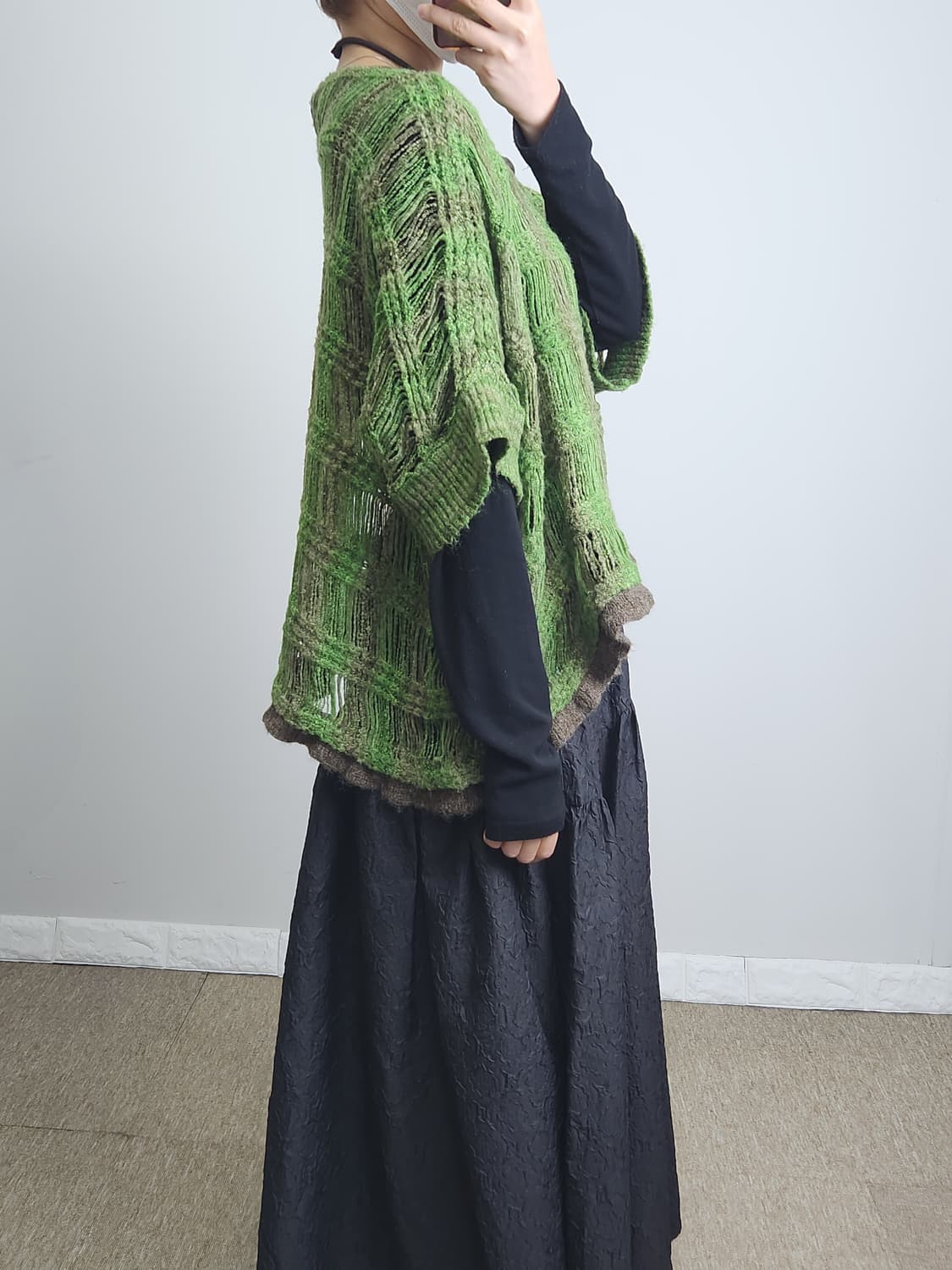 반소매 오버 니트 상품이미지4