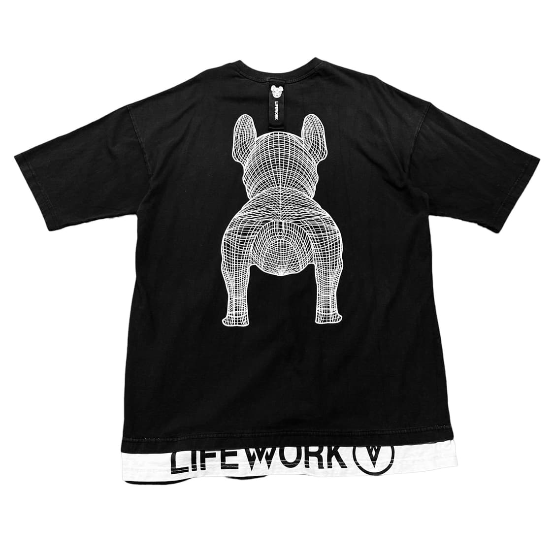 ✨ (바배) 라이프워크 빅로고 블랙 반팔티  상품이미지2