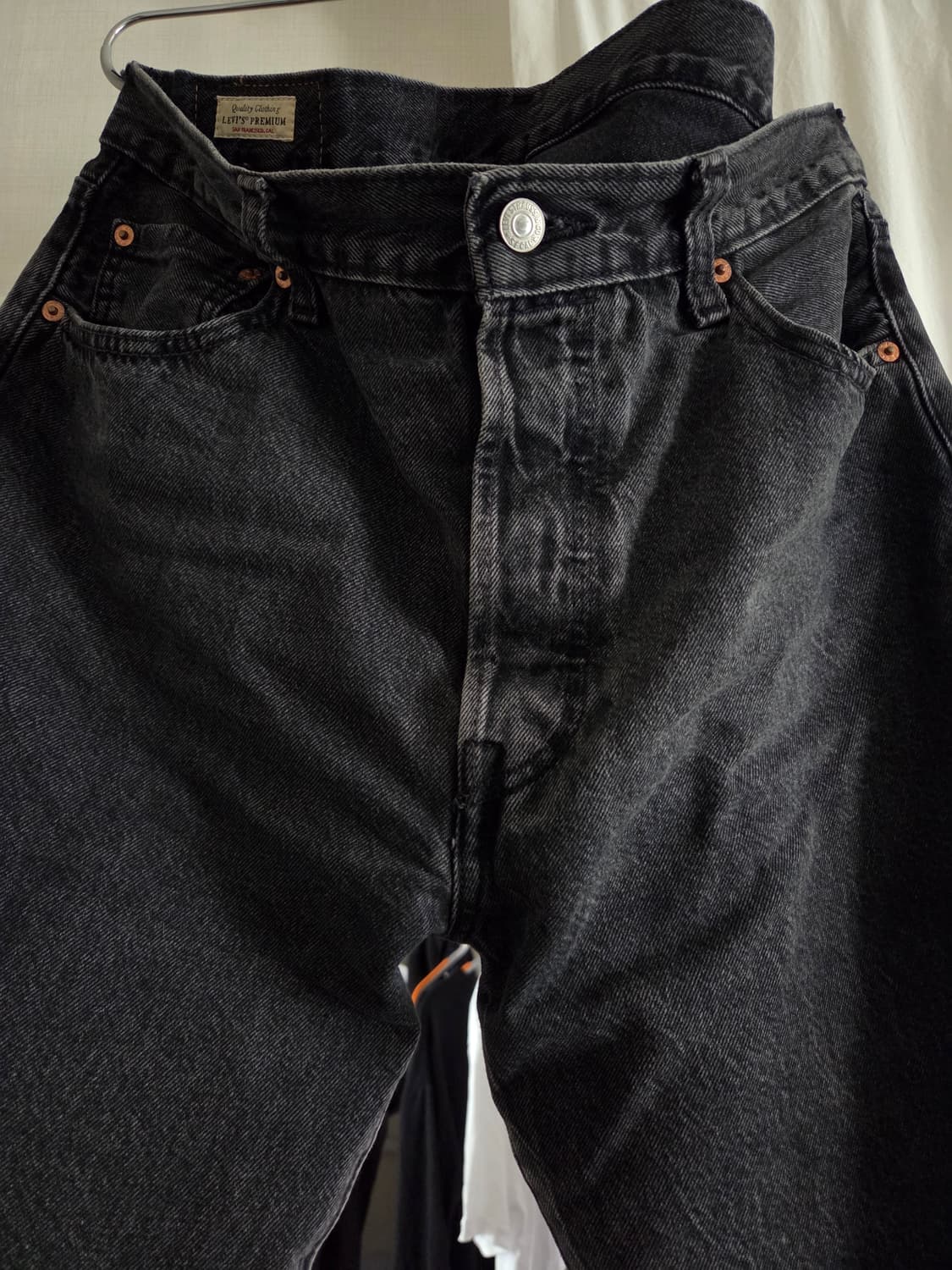 리바이스 프리미엄 501 흑청 블랙진 36×30 상품이미지4