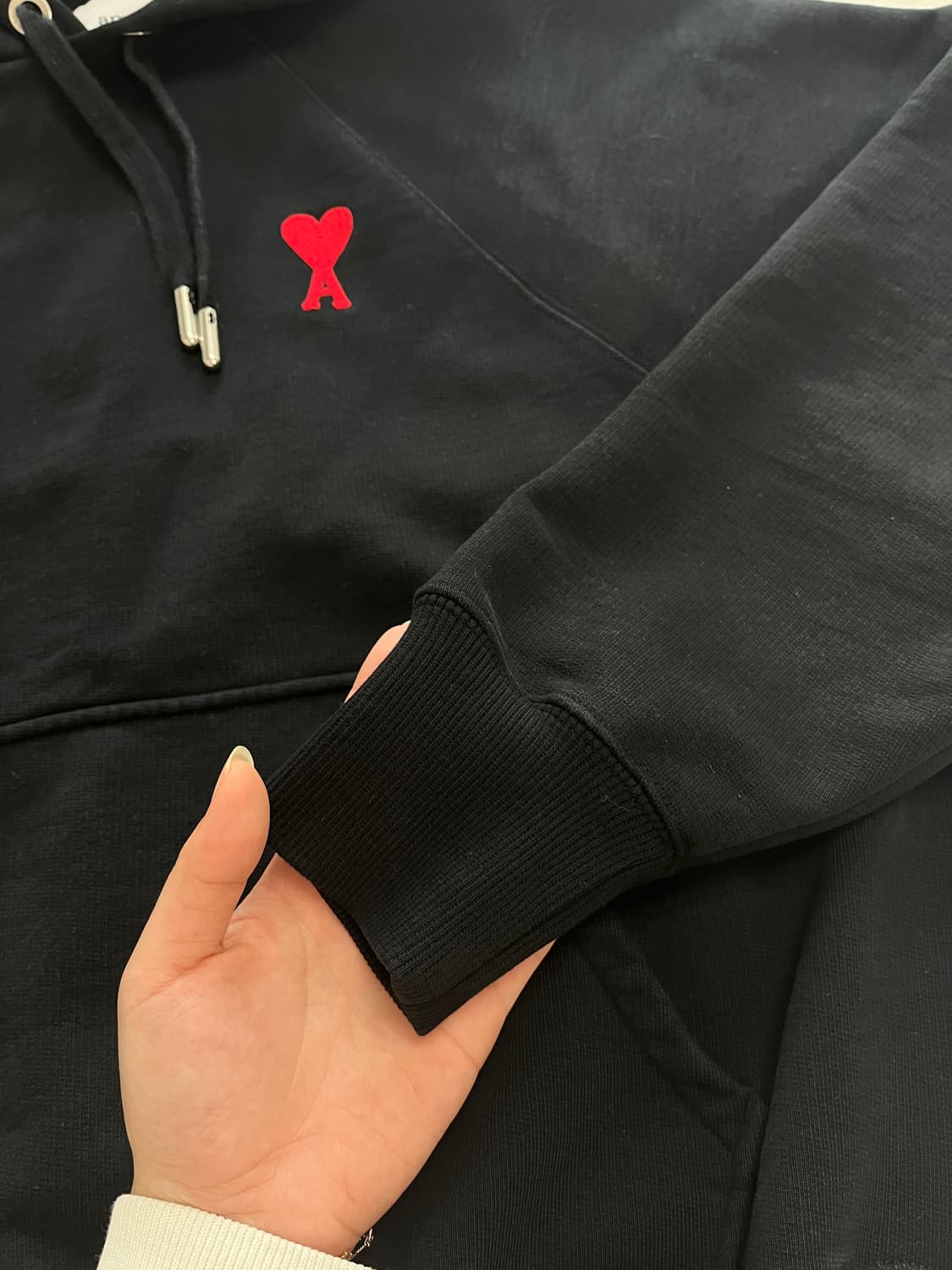 아미 스몰 하트 로고 후드티 상품이미지3