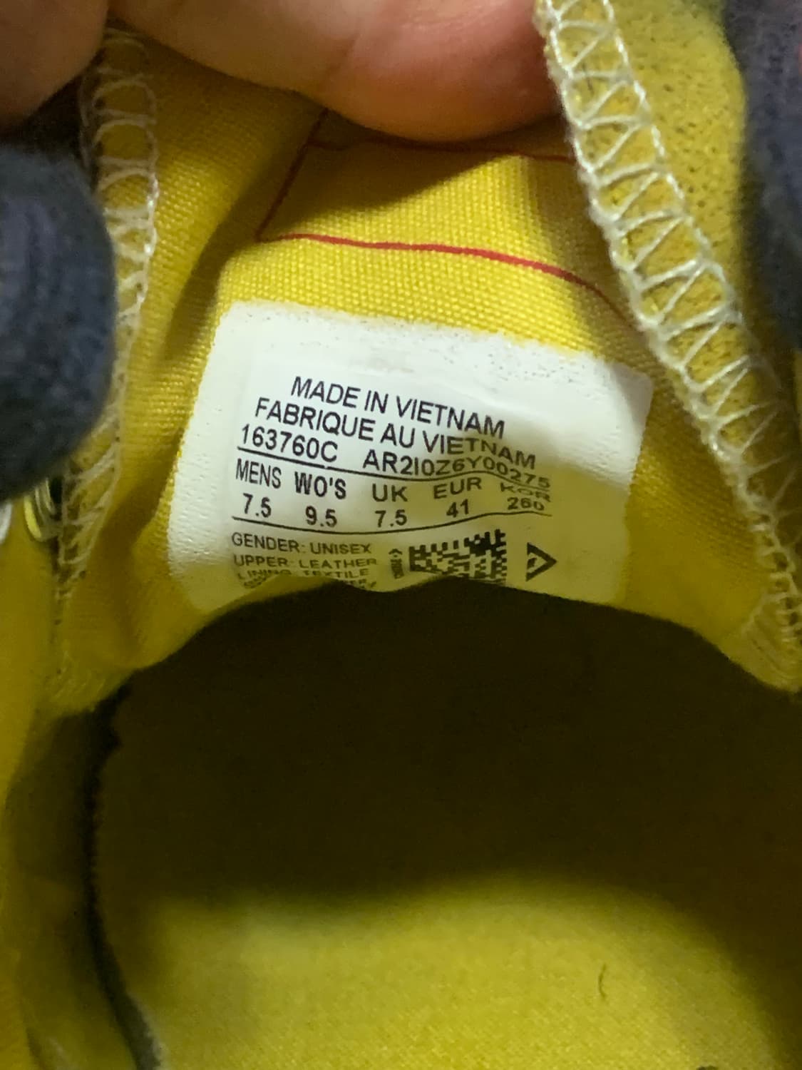 컨버스 척테일러 1970 옐로우  상품이미지4