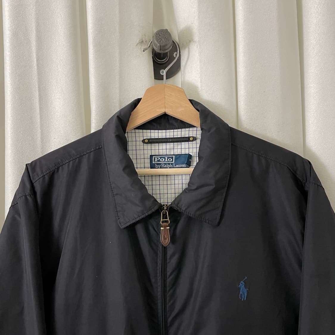 폴로 블랙 체크안감 폴리쉘 자켓 상품이미지3