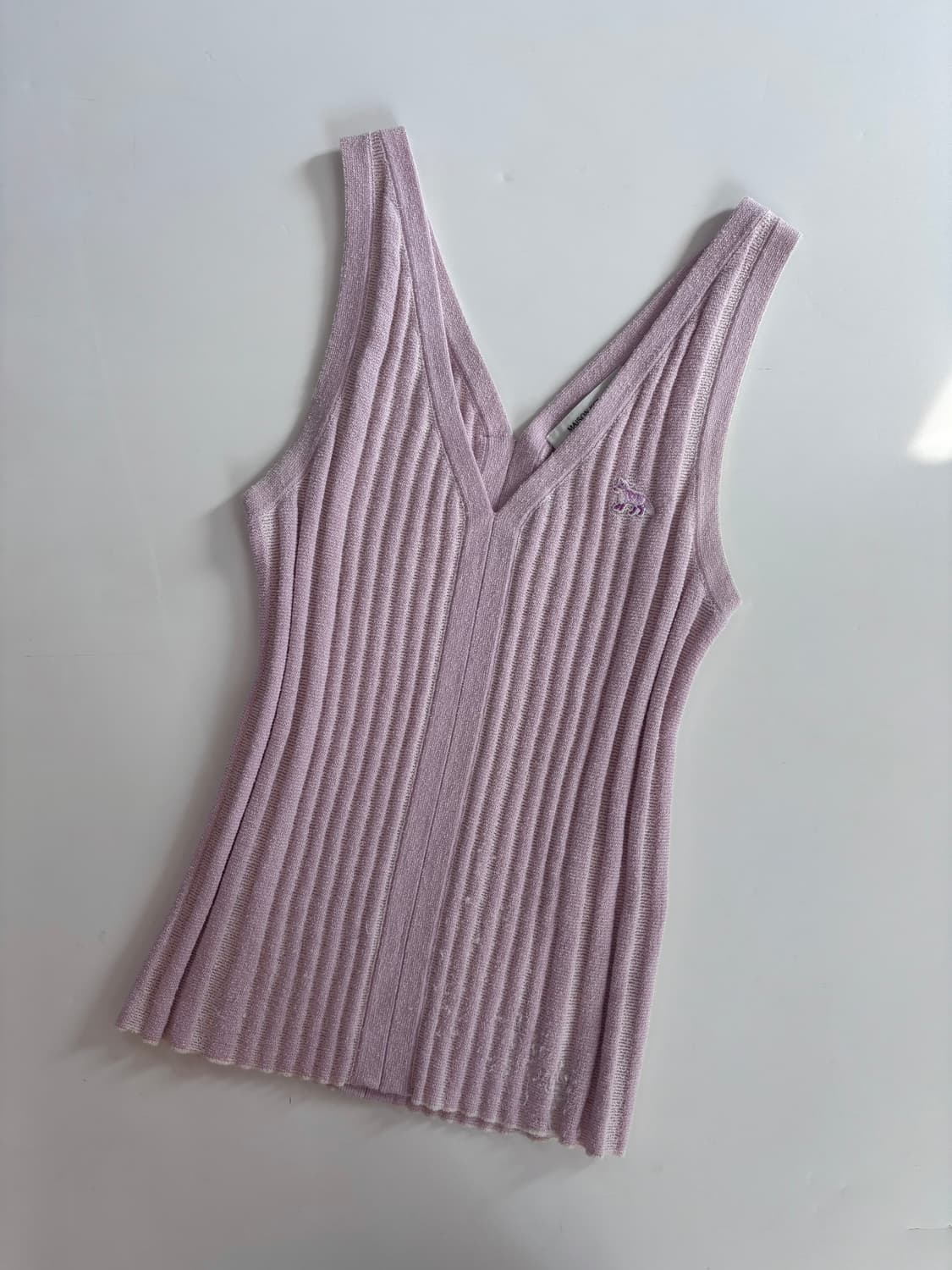 Maison Kitsune 메종키츠네 핑크 니트 슬리브리스 상품이미지2