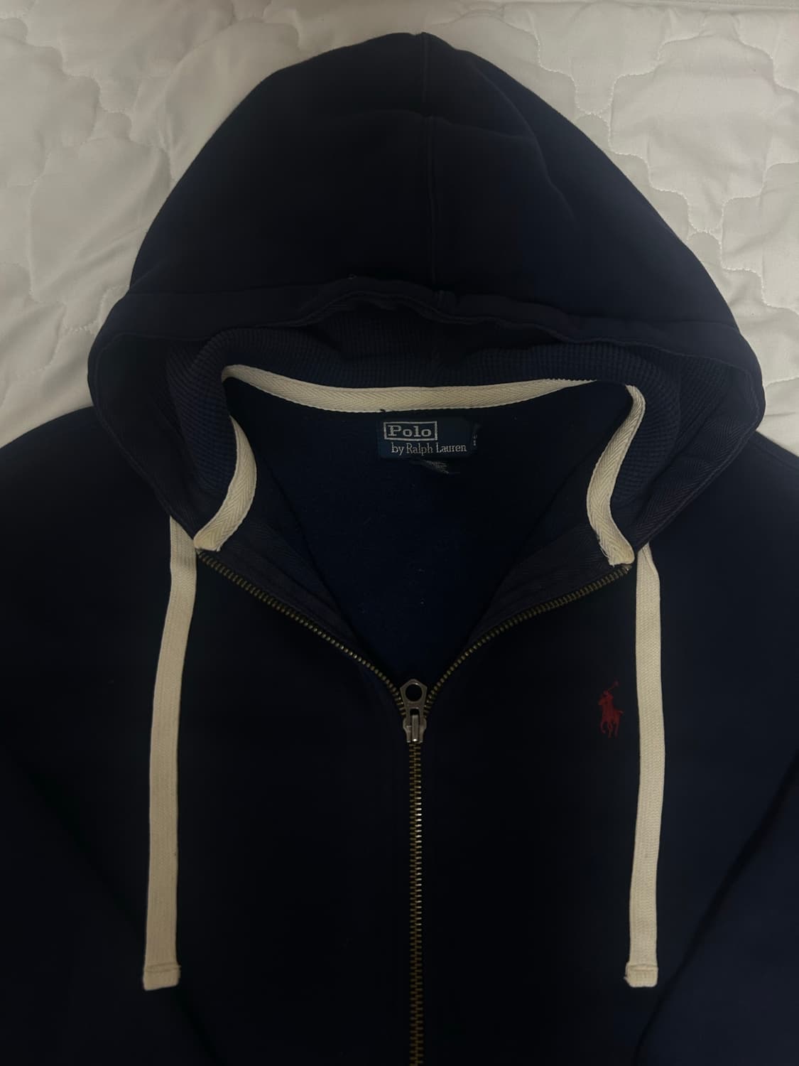 폴로 후드집업 네이비 상품이미지4