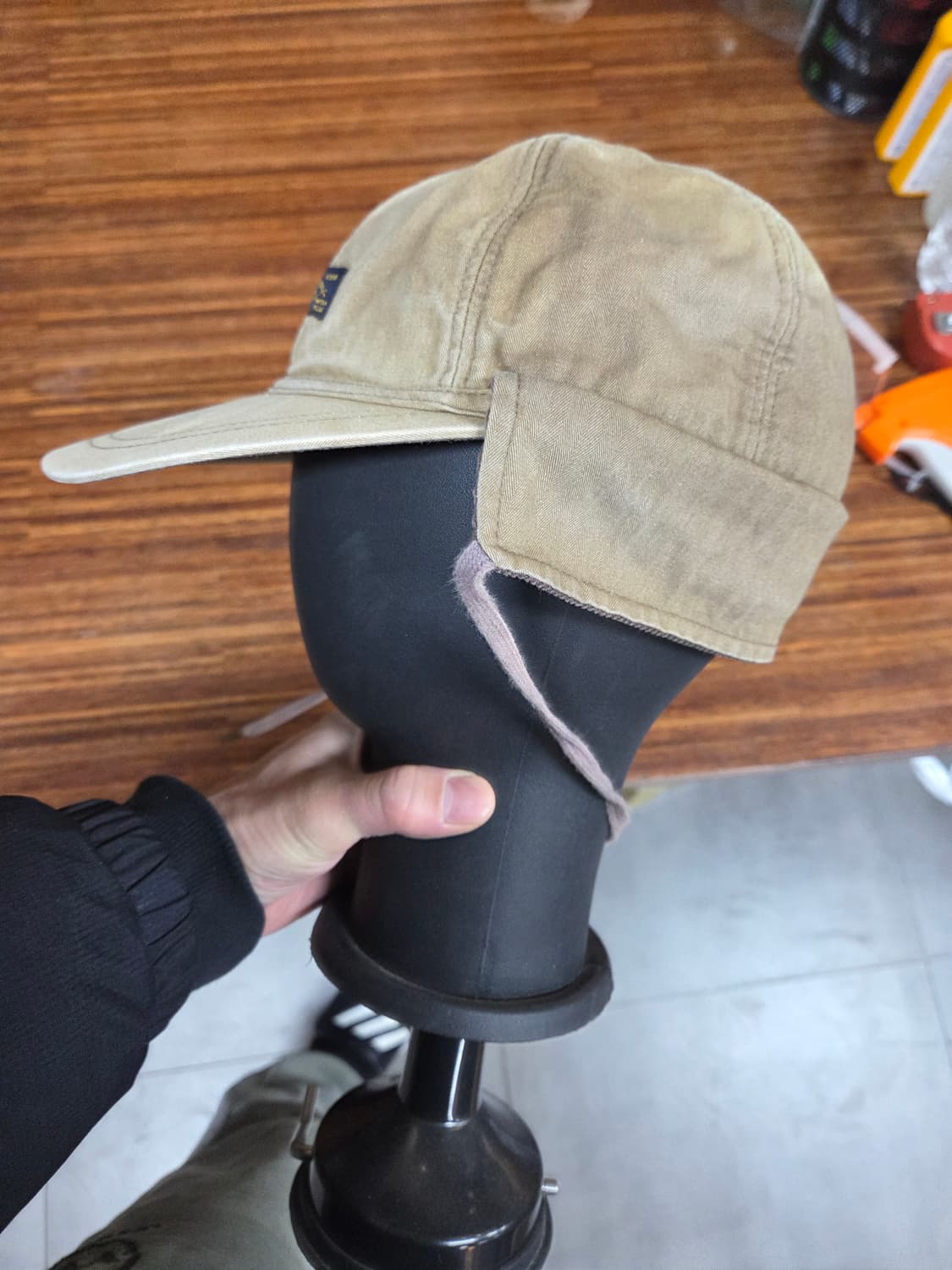 에이들 빈티지 헤링본 코듀로이 코튼모자 대략 57 58  상품이미지4