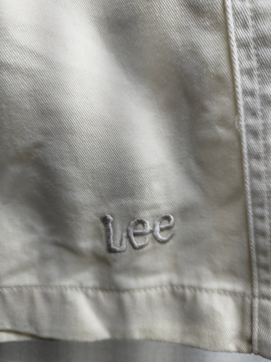 L) Lee 옥스포드 반팔 셔츠 + 반바지  아이보리 팝니다 상품이미지4