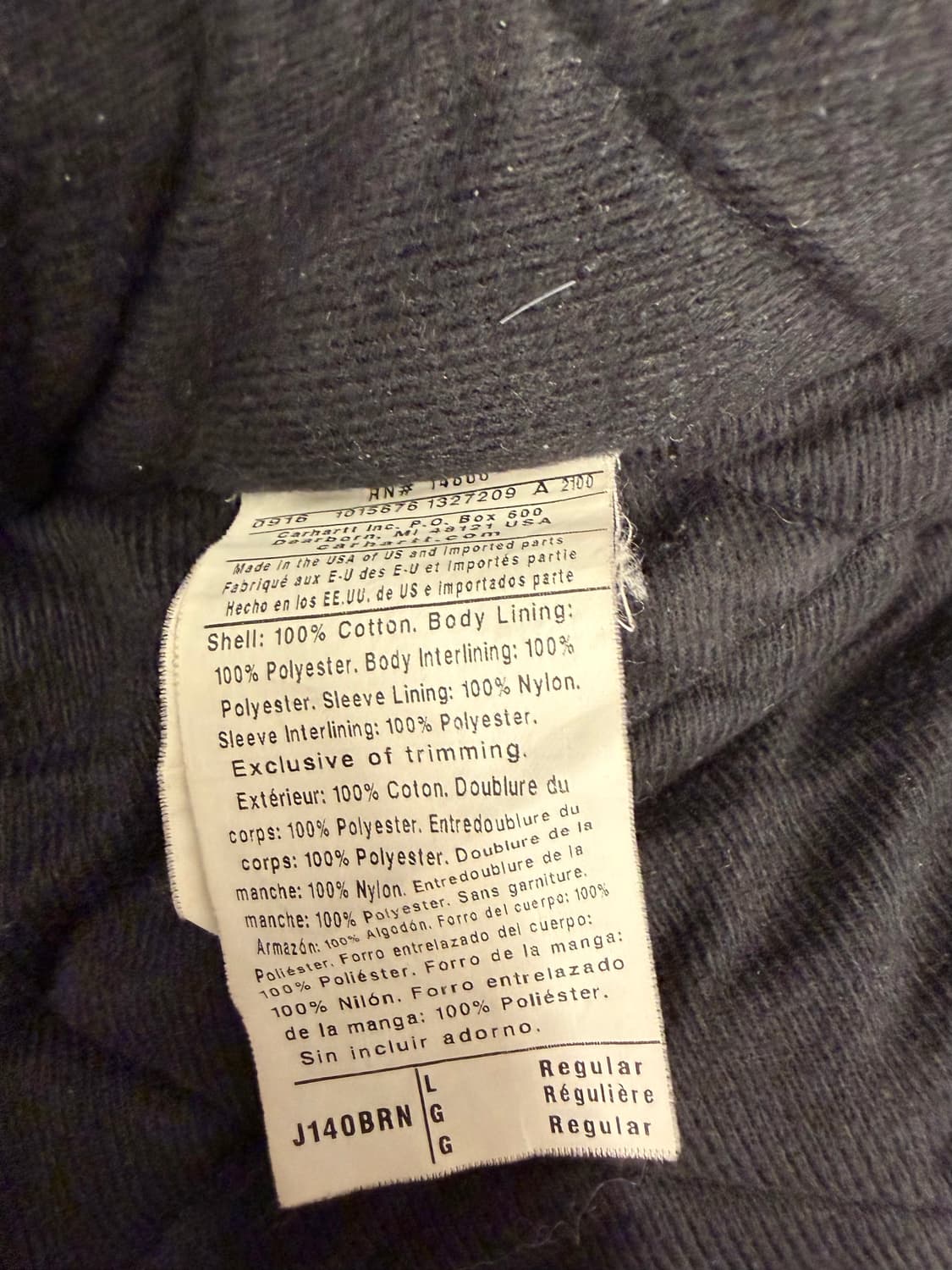 [L]칼하트 j140 덕 액티브자켓 브라운 상품이미지10