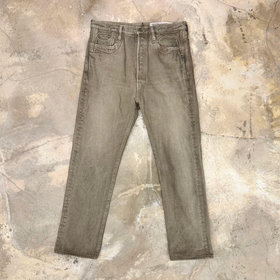 캐피탈 5포켓 데님 팬츠 브라운 상품이미지1