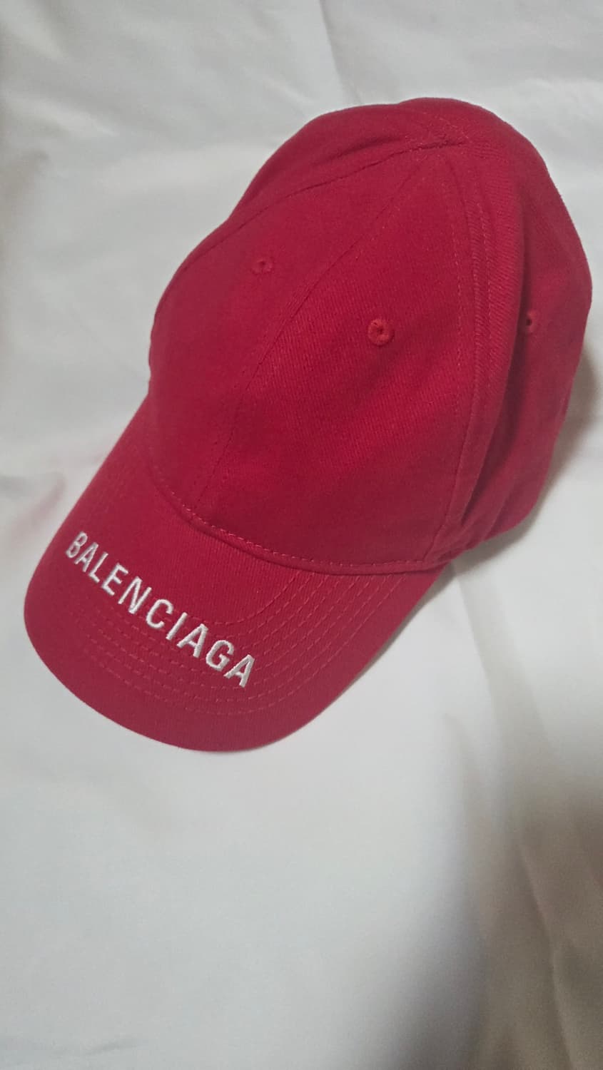 발렌시아가 볼캡 모자 레드 L사이즈 상품이미지1