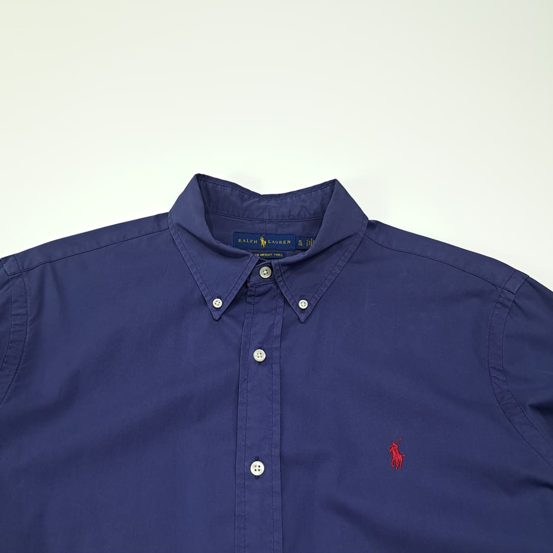 CL296 XL 폴로 코튼 버튼다운 네이비 셔츠 남방 상품이미지2