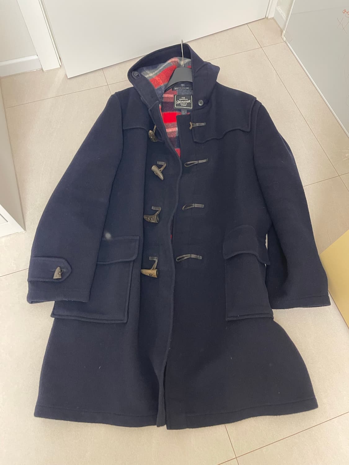 Gloverall 남성 빈티지 네이비 더플코트 eu54 110 상품이미지1