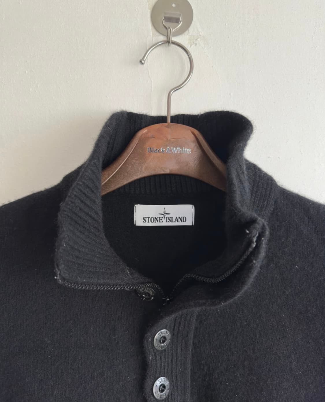 스톤아일랜드 반집업 니트 스웨터 M 상품이미지5