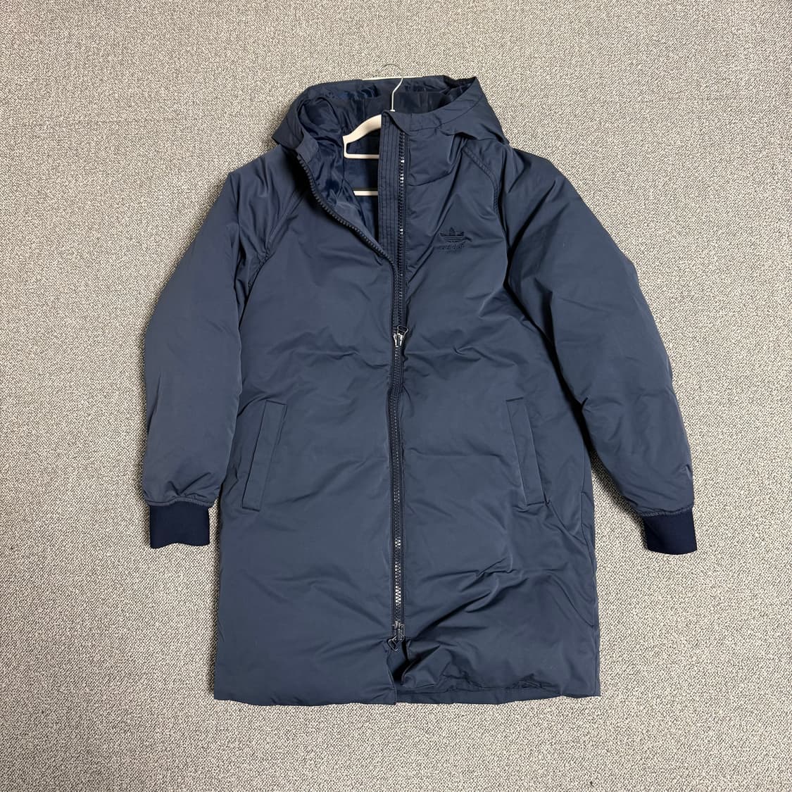 아디다스 파이어버드 롱다운 롱패딩 자켓 네이비 L 상품이미지1