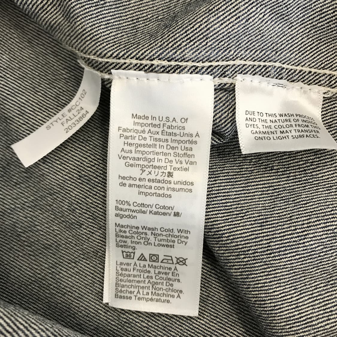 J.CREW 제이크루 90s USA코튼 데님셔츠 [S] 상품이미지6