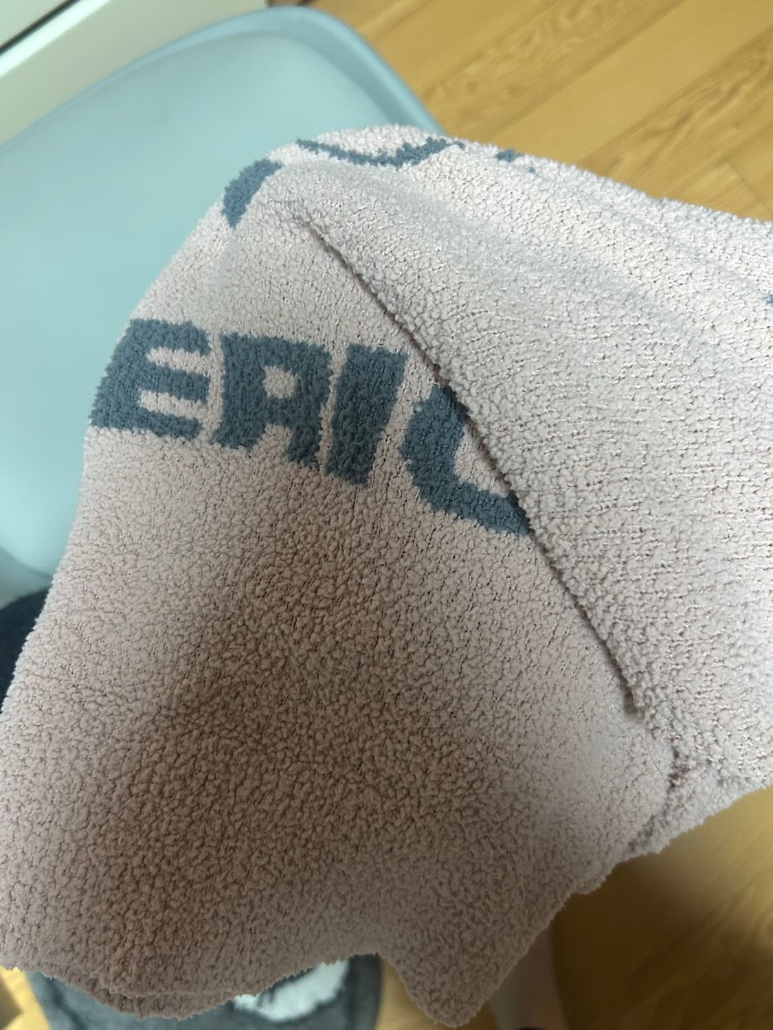 히스테릭 글래머 퍽베어 연핑크 그레이 가디건 상품이미지3