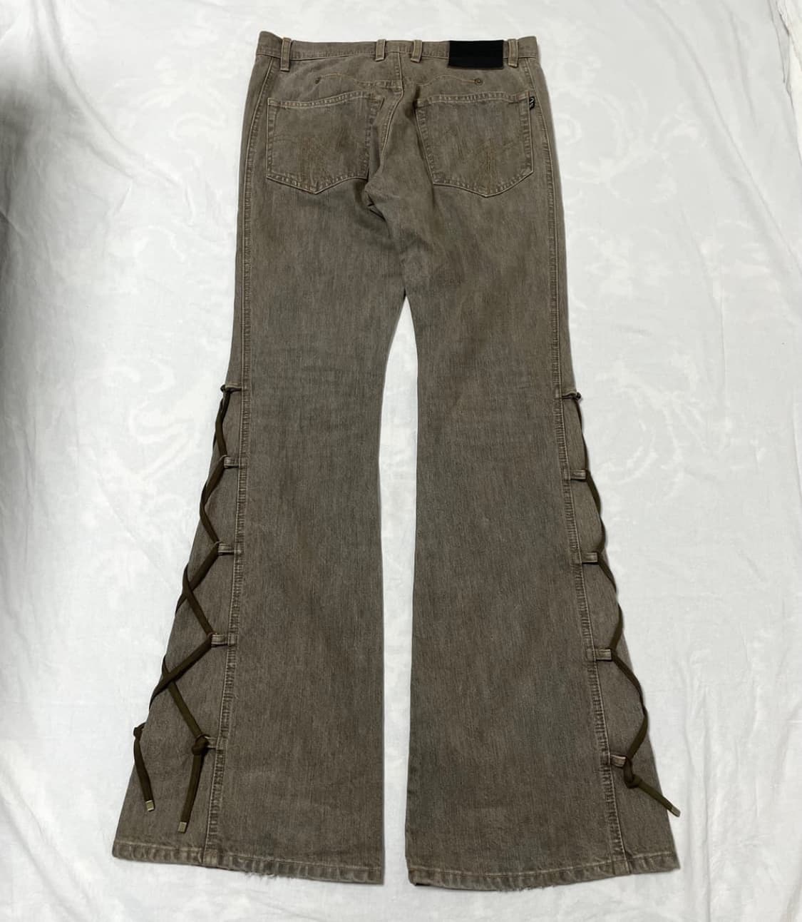 MORGAN Homme Side Lace-Up Flare Denim 상품이미지1