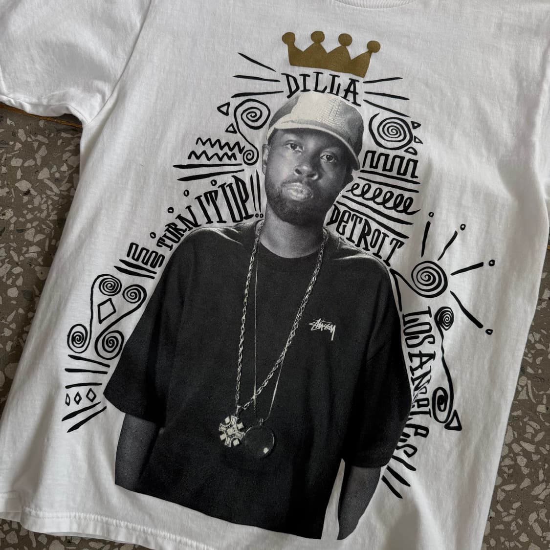 Stussy X J Dilla Turn It Up 2013ss 티셔츠 상품이미지5