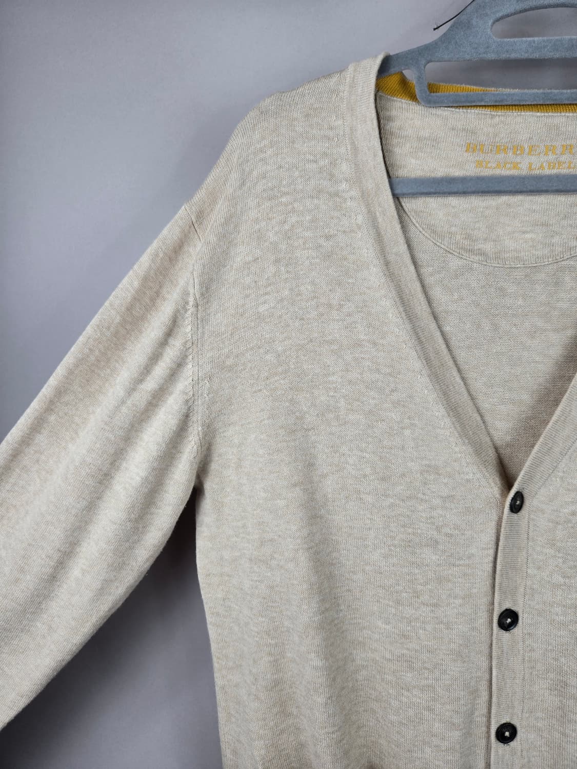 [무료배송]버버리 블랙라벨 3 (100-105) 남성 브이넥 가디건 정품 상품이미지5