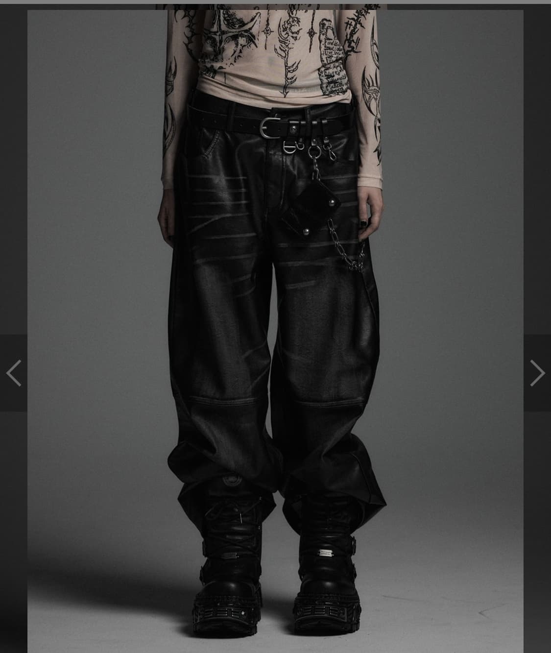 rosenkreuz leather pants 상품이미지3