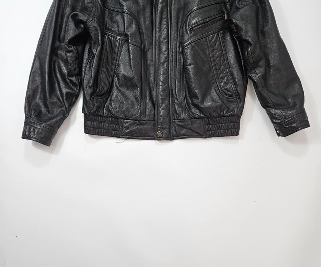 SW LEATHER 빈티지 소가죽 봄버 자켓 L 상품이미지4