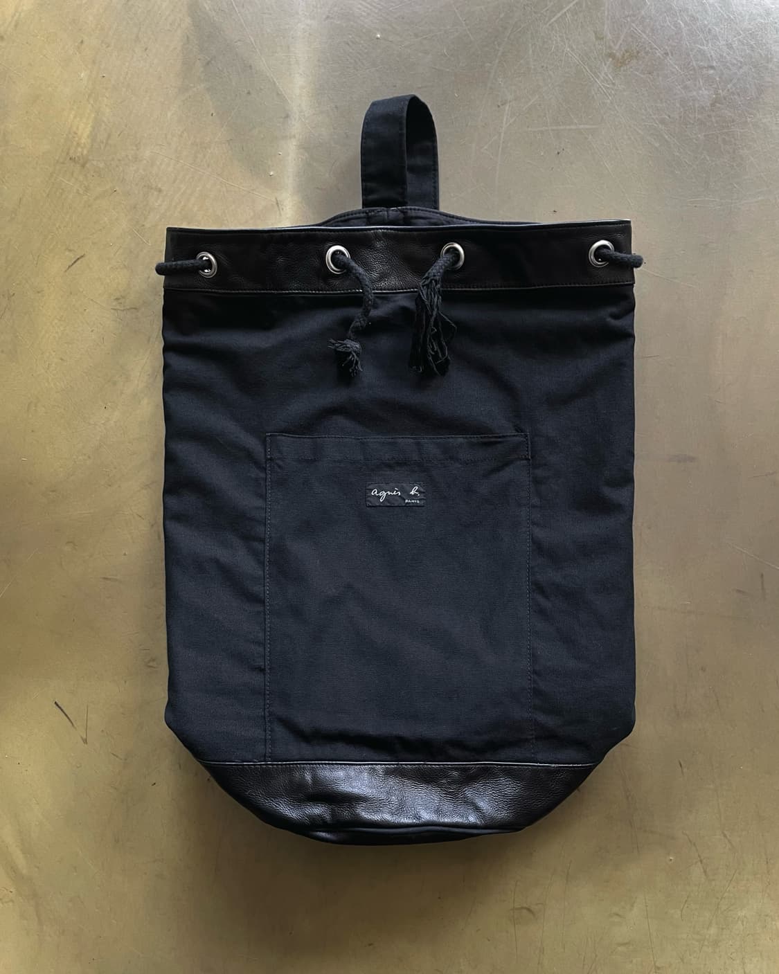 agnès b. Leather Trim Old Duffle Bag 상품이미지2
