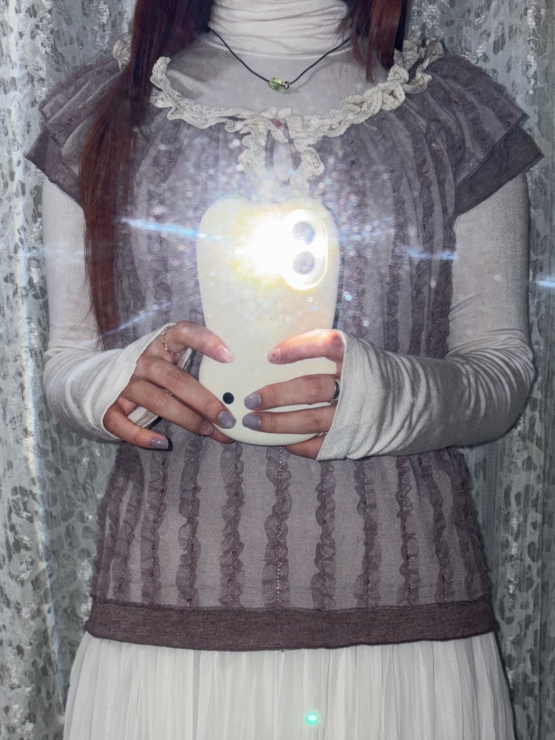 Purple lace top 상품이미지8