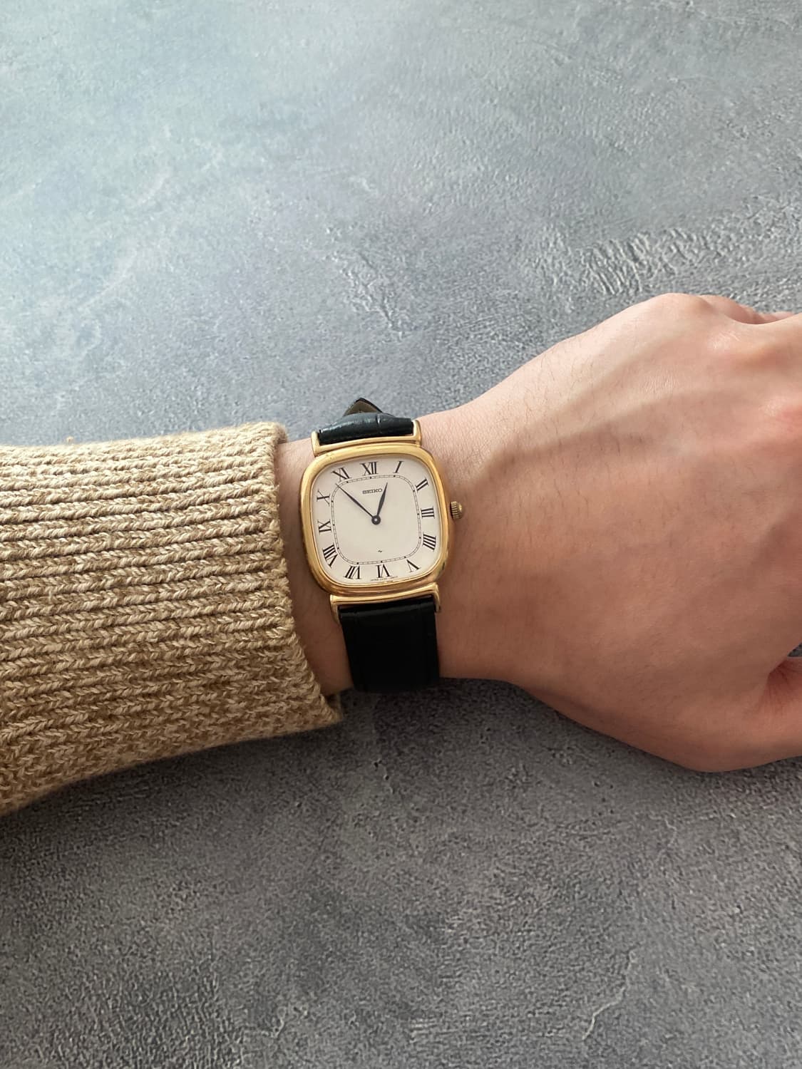 세이코 Seiko 로만 인덱스 스퀘어 태엽 감기 상품이미지2