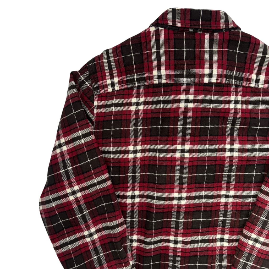 LL Bean 엘엘빈 버건디 체크 누빔 셔츠 자켓 M 상품이미지5