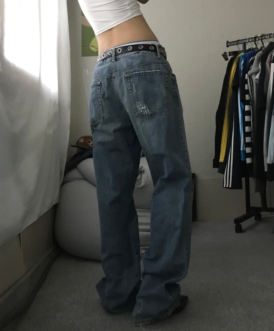 게스 와이드핏 데님팬츠 상품이미지5