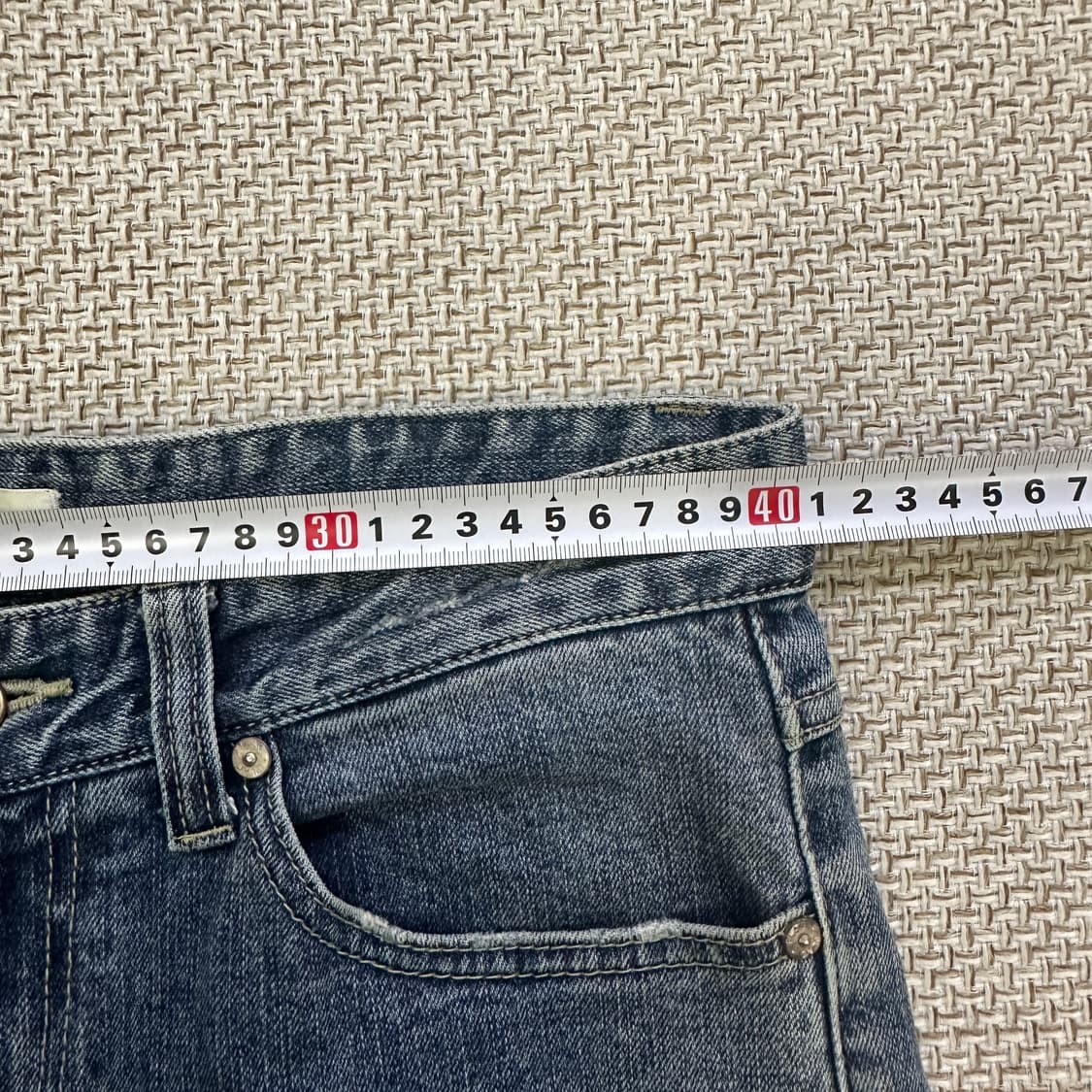 31 플랙 빈티지 워싱 데님 팬츠 0421D 상품이미지6