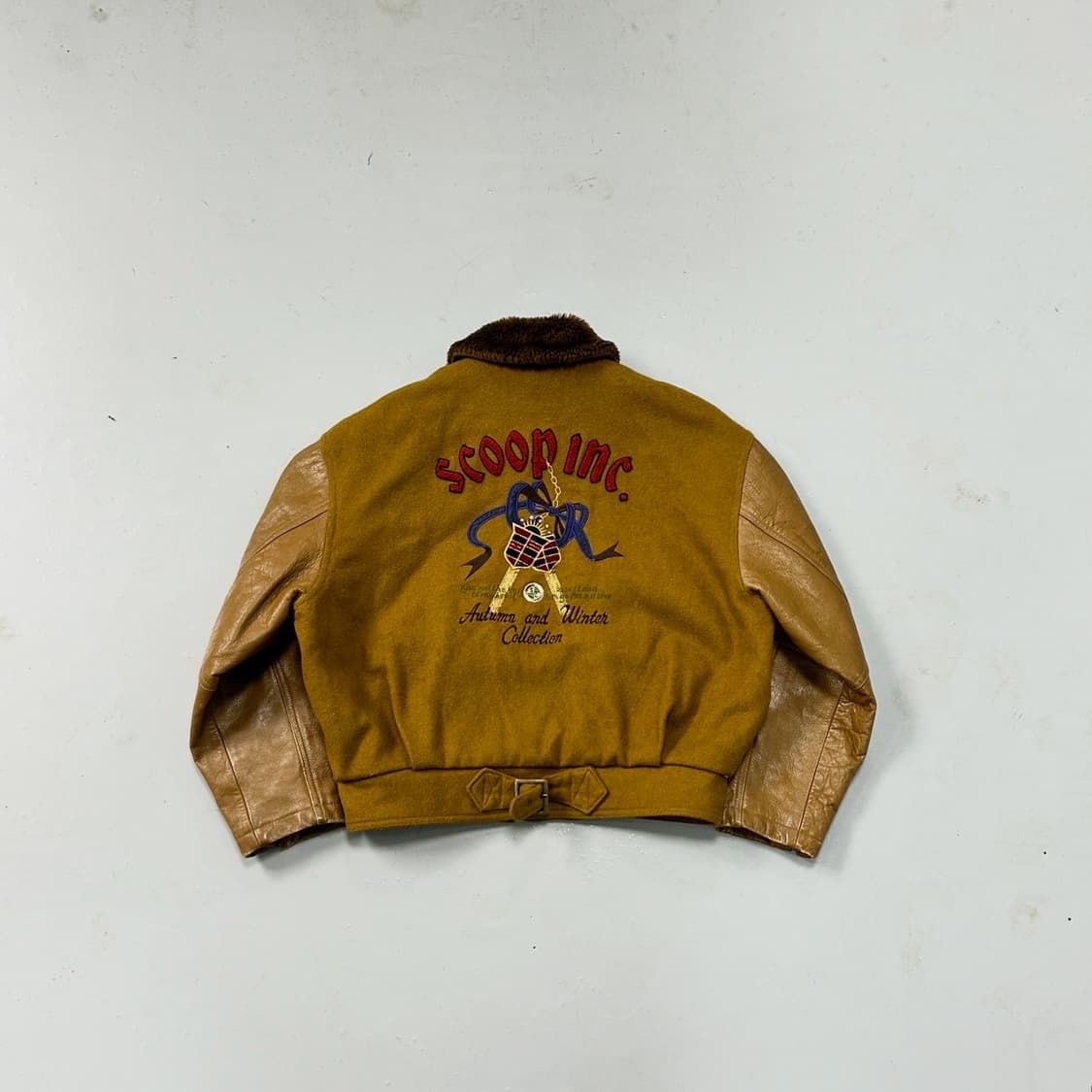 80s Scoop 리얼레더 울 웨스턴 자켓  상품이미지1