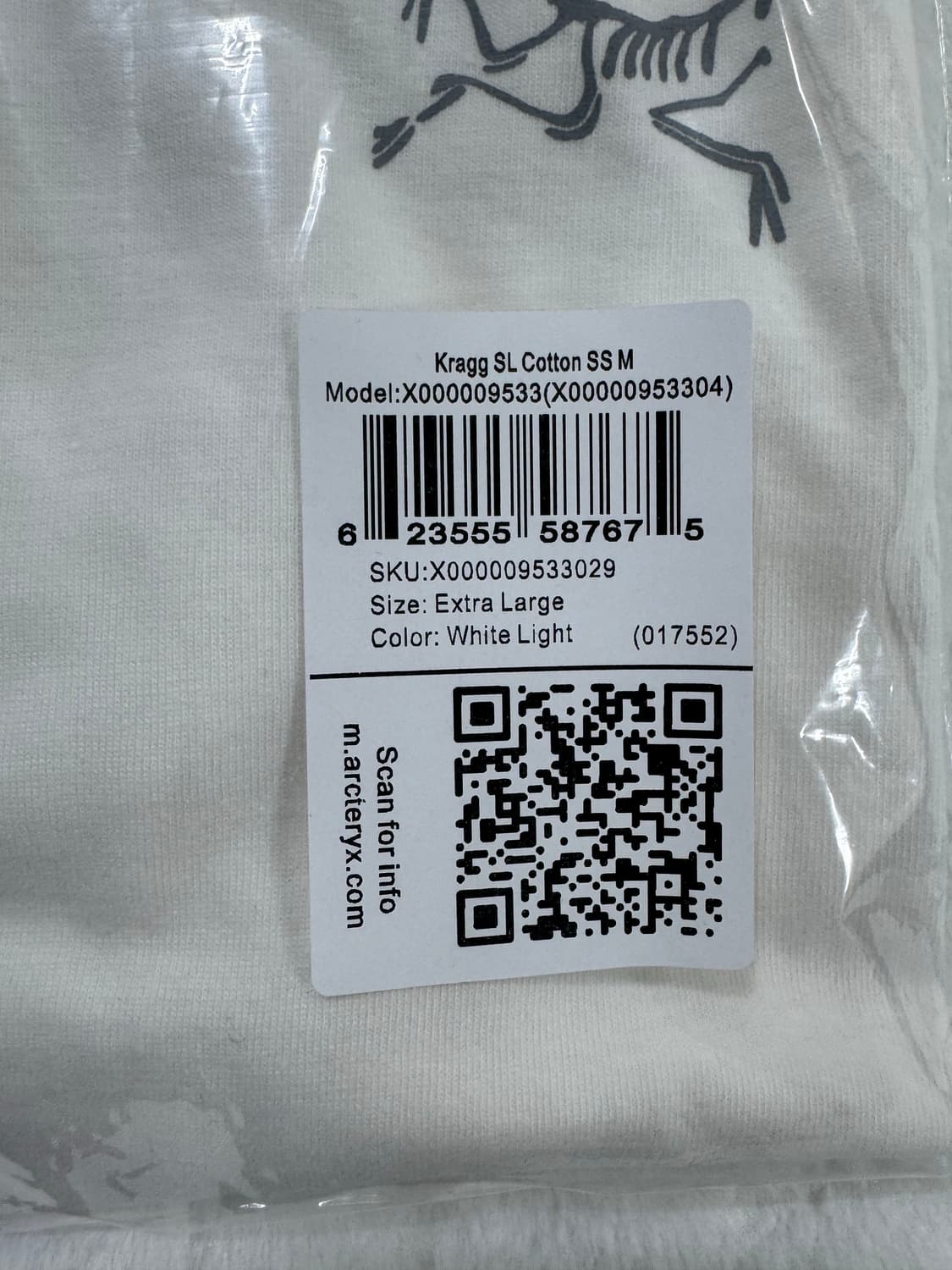 아크테릭스 반팔티 ( 새상품 / 남녀공용 ) QR인증 상품이미지5