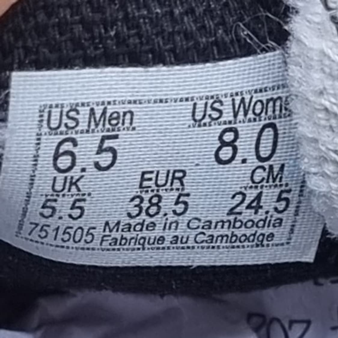 반스 블랙 페이즐리 슬립온 245 상품이미지6