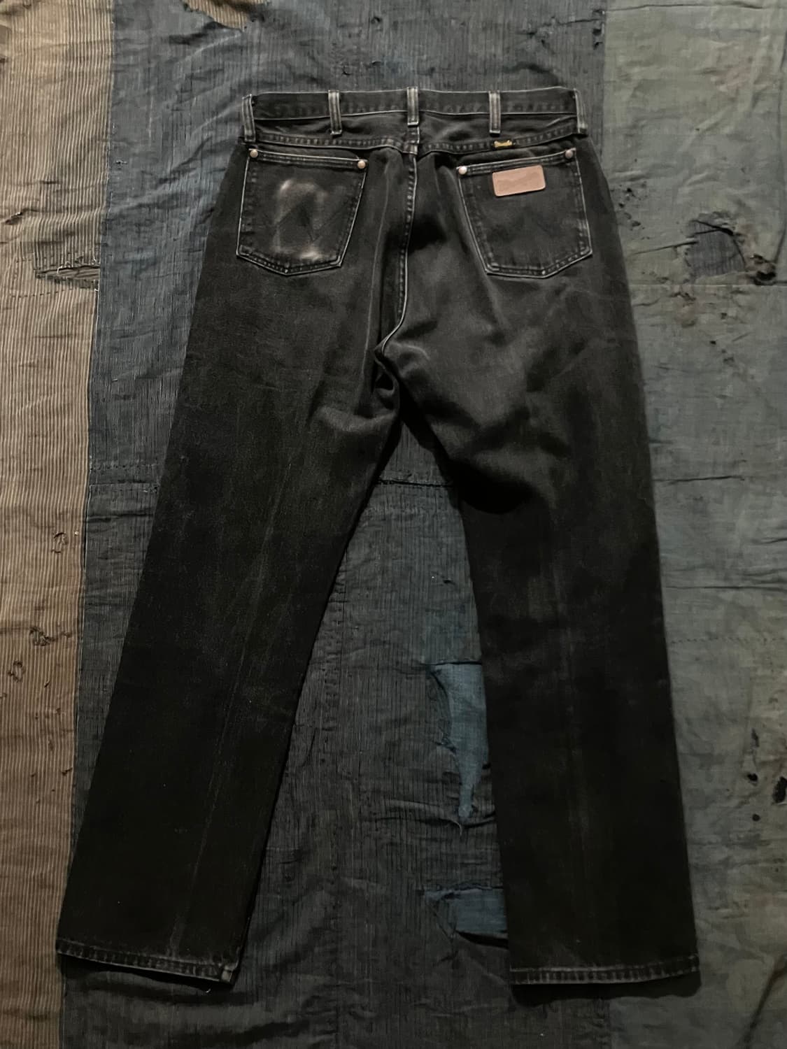 🇺🇸 90s USA 빈티지 랭글러 13MWZWK 블랙 데님 팬츠 상품이미지3