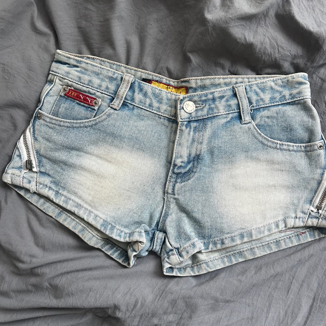 빈티지 지퍼 데님 쇼츠 상품이미지2