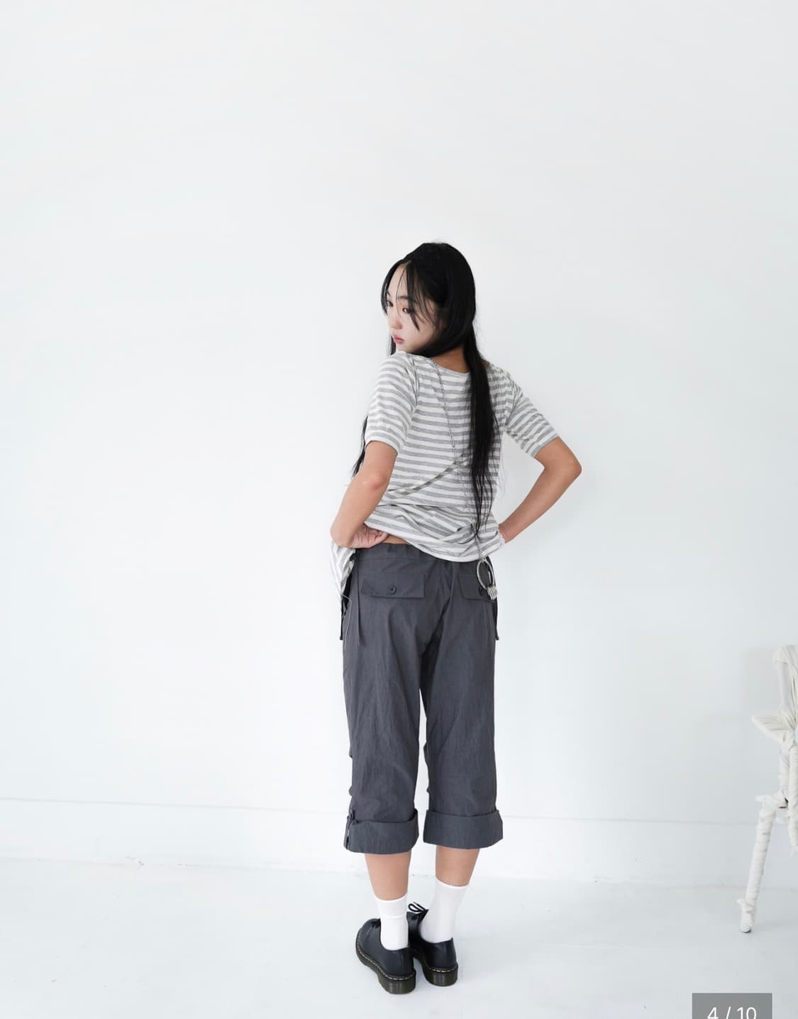 인앤양인하모니 미디움 팬츠 차콜 상품이미지3