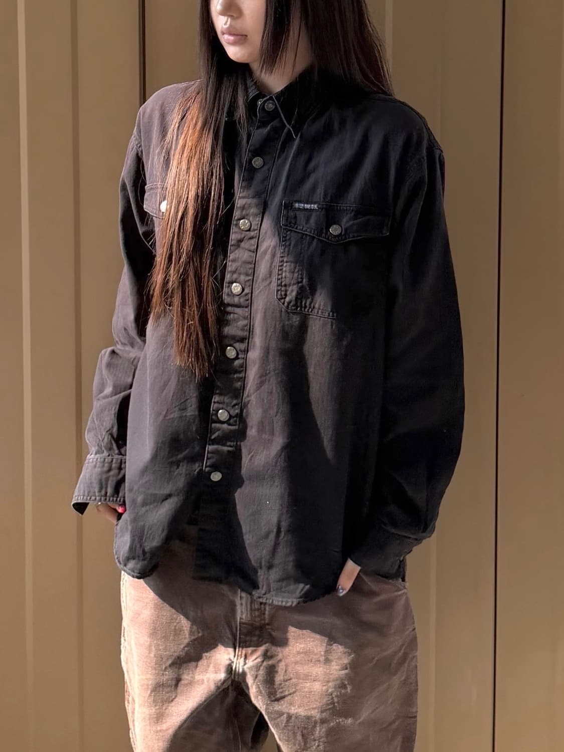 할리데이비슨 긴팔 셔츠 블랙 상품이미지2