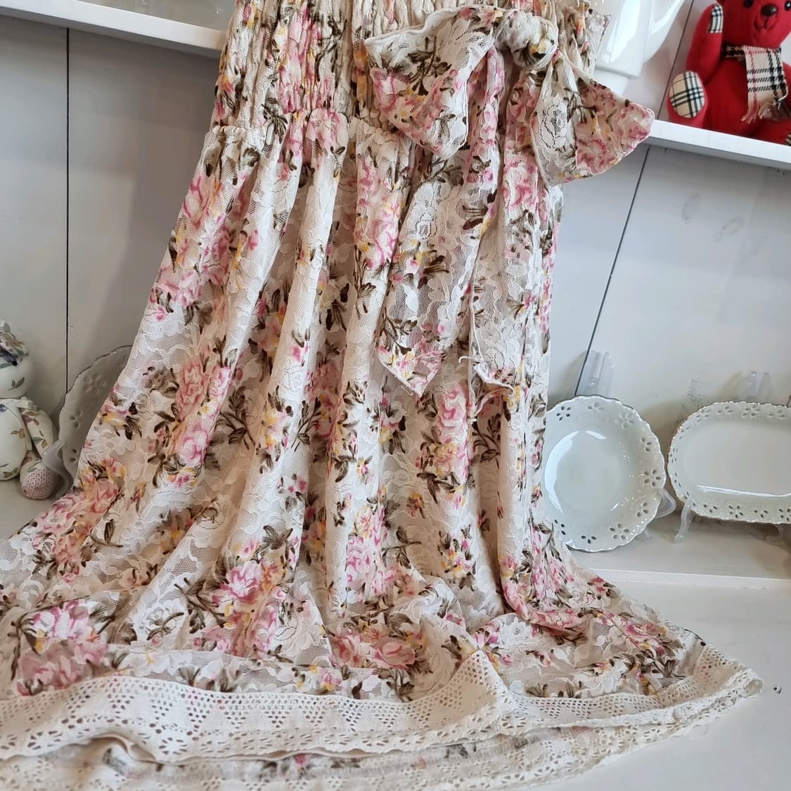 리즈리사 LIZLISA플로럴 레이스 원피스 상품이미지5