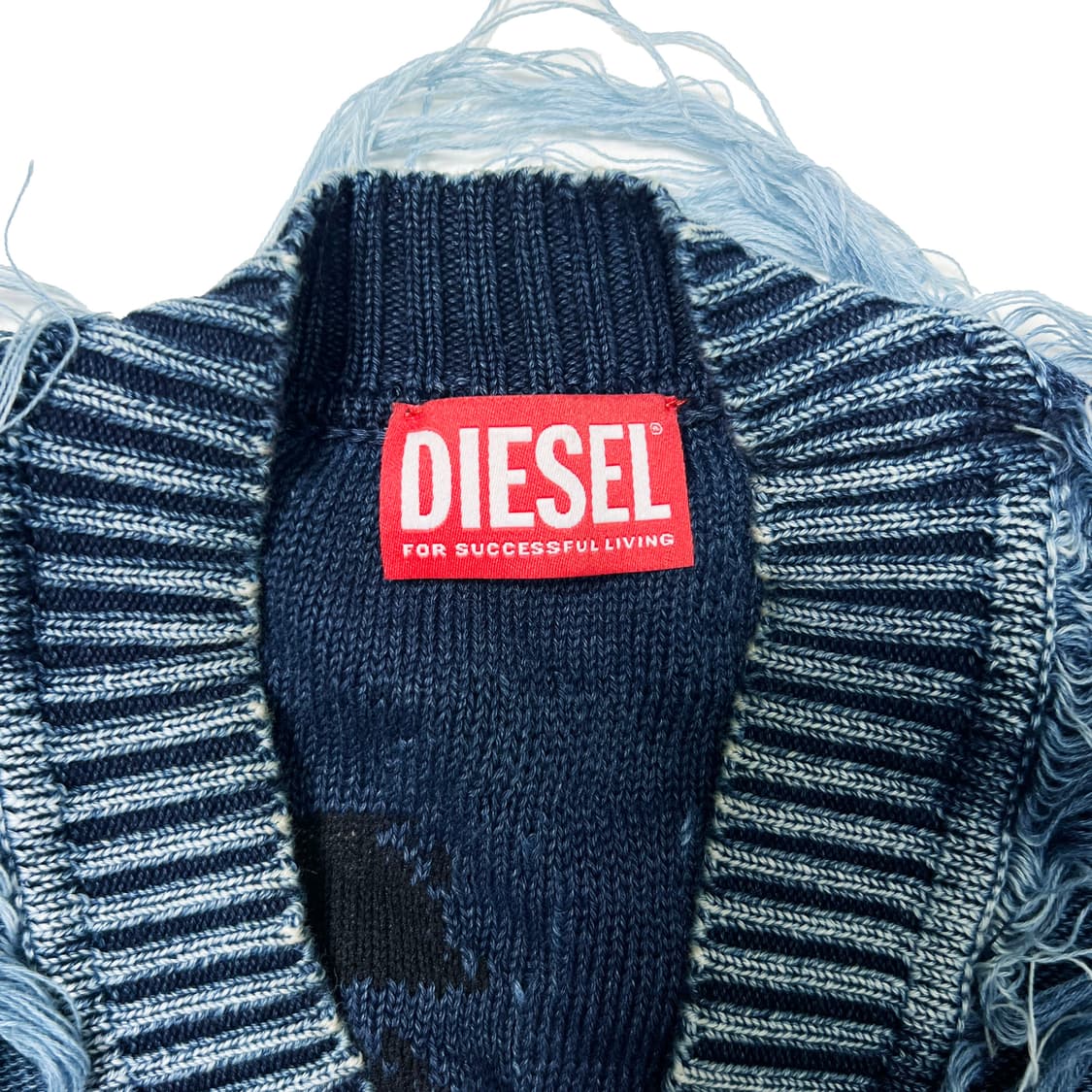 디젤 24ss K-Boboli 디스트로이드 인디고 가디건 (L) 상품이미지8