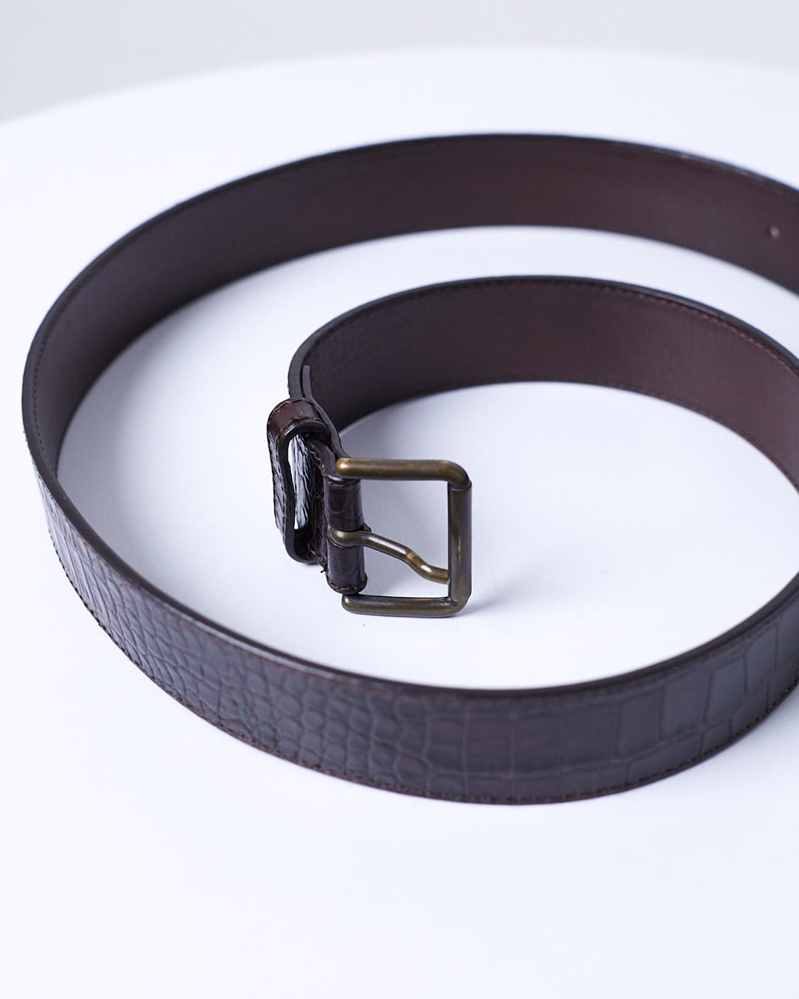 Crocodile Leather Belt 상품이미지2