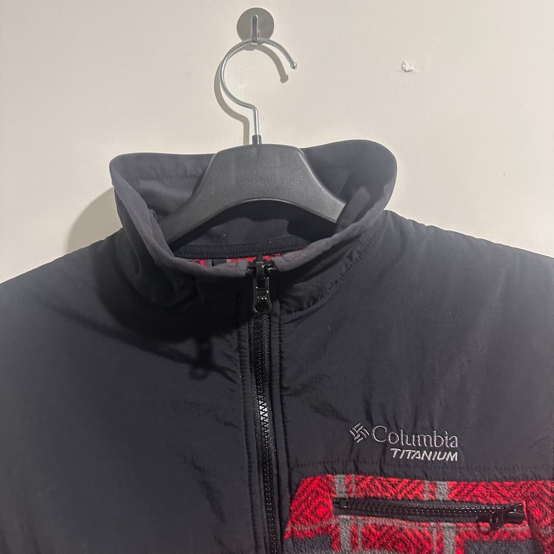 컬럼비아 레드 체크 플리스 상품이미지2