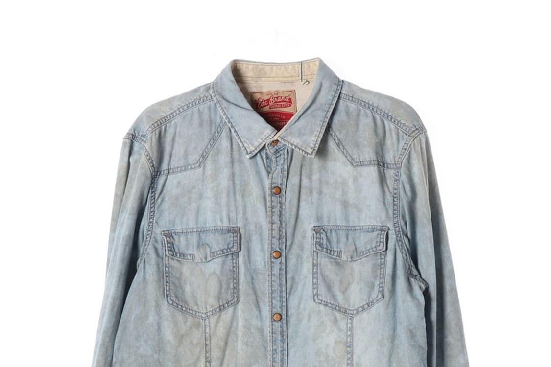 EDC BRAND 연청 워싱 데님 셔츠 상품이미지3