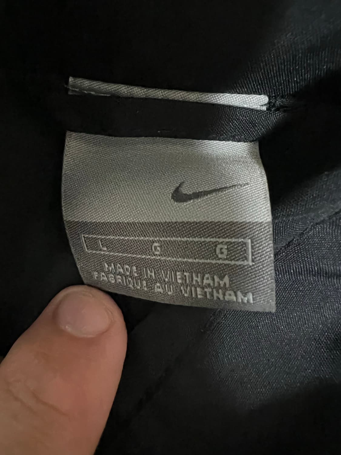 00s 나이키 솔로 스우시 올드스쿨 블랙 바람막이 윈드브레이커 상품이미지3