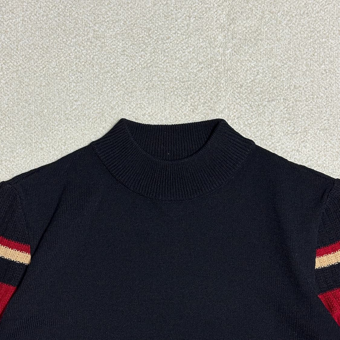 ST.JOHN SPORT 센존 스포츠 스트라이프 모크넥 스웨터 상품이미지5