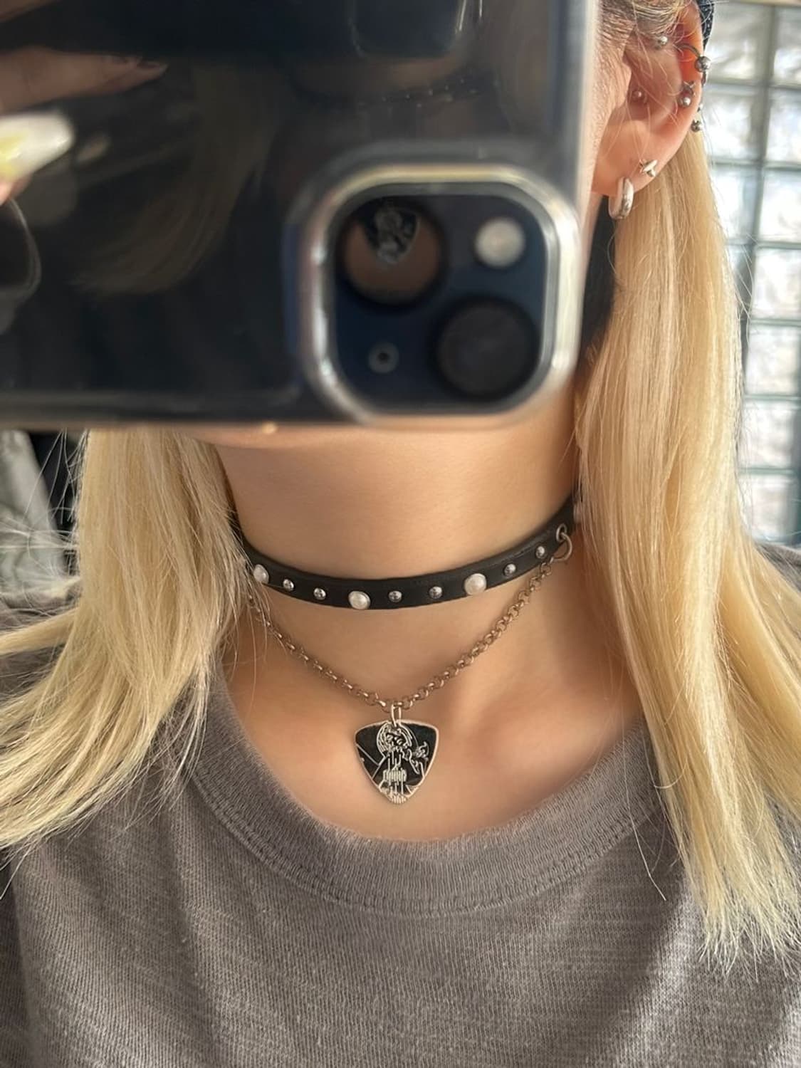 LEATHER CHOKER 가죽 초커 상품이미지1