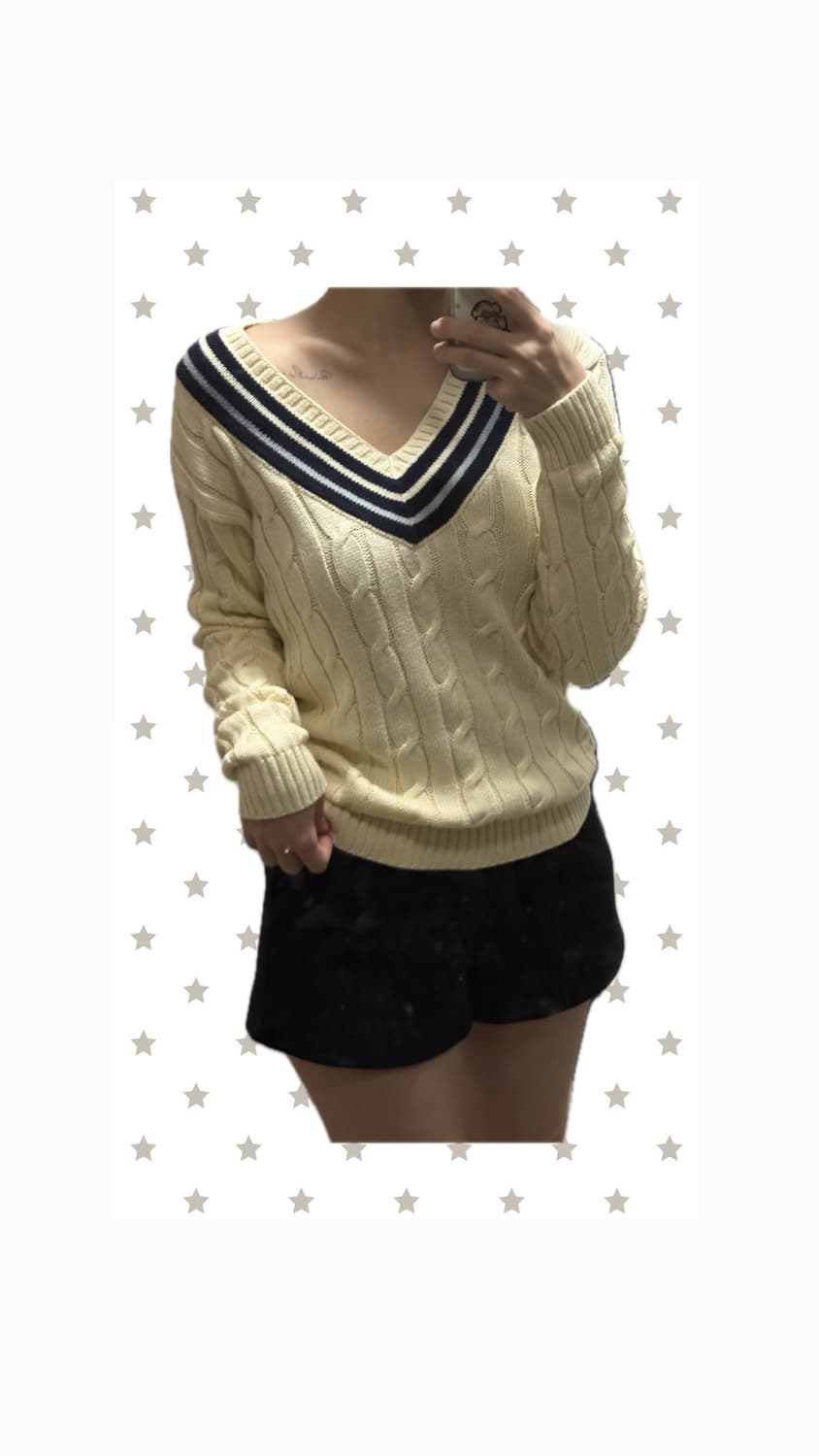 폴로 여리v넥 니트 상품이미지3