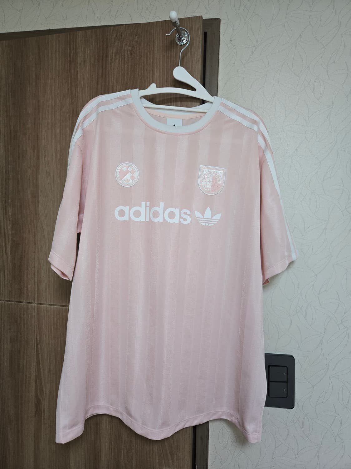 아디다스 반팔티 숏슬리브저지 핑크 상품이미지1