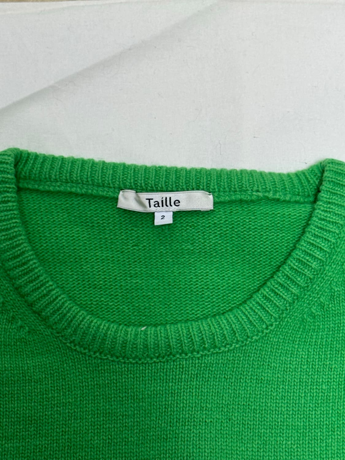 타일레 / 카멜 울 클래식 스웨터 (그린) / 2 상품이미지4